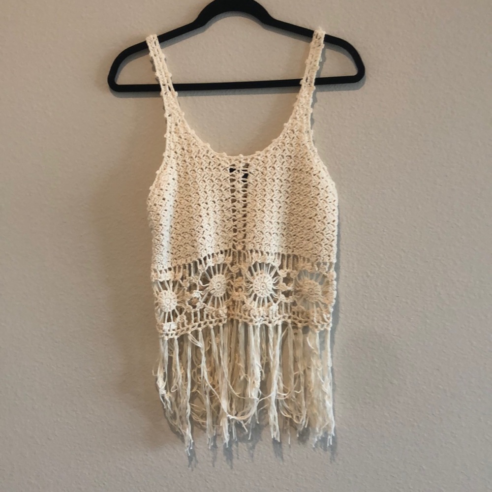 Forever 21 Women’s Crocheted Tank Top